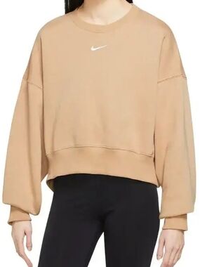 Nike Women's Phoenix Fleece Crewneck Cropped Sweatshirt